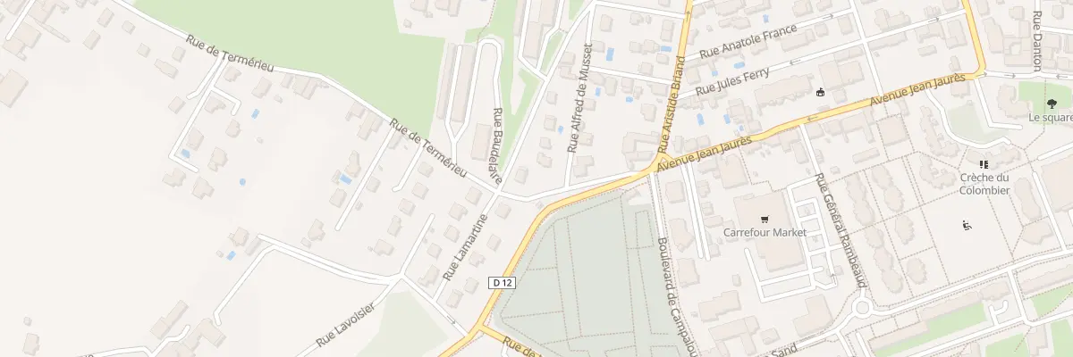 Plan du 22 Rue Alfred de Musset à Voiron