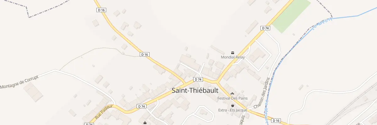 Plan du 2 Rue de la Queue Gerard à Saint-Thiébault