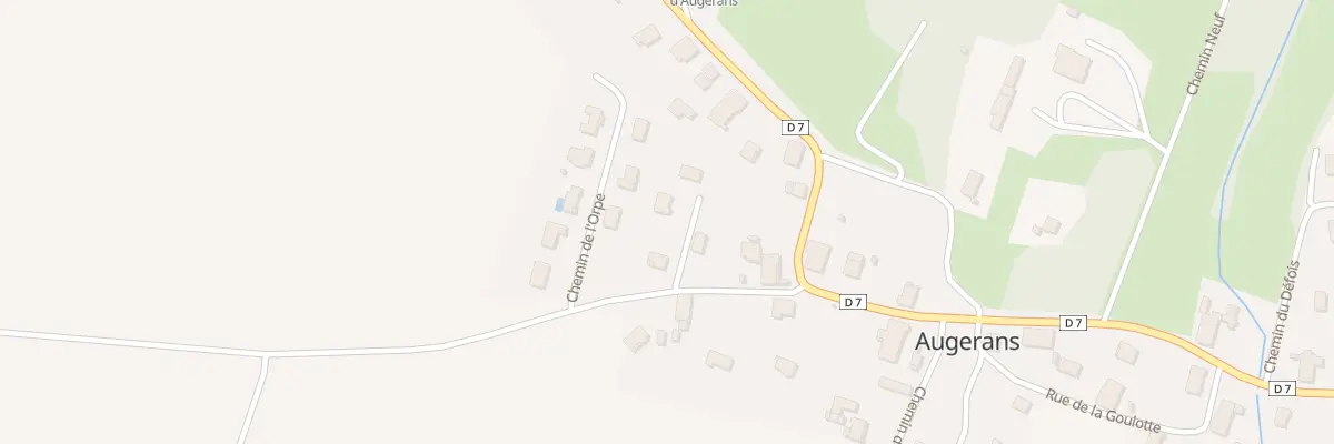 Plan du 2 Che des Vanniers à Augerans