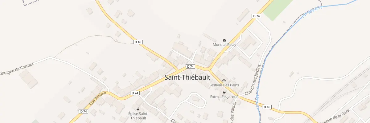 Plan du 37 Rue Jean Jaures à Saint-Thiébault