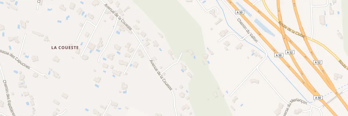 Plan du 9409 Av de la Coueste à Aubagne