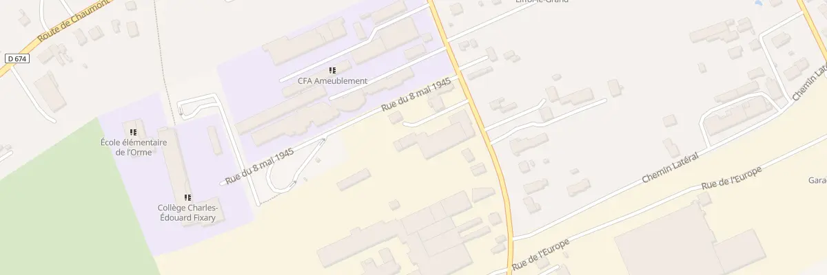 Plan du 34 Rte d’Harreville à Liffol-le-Grand