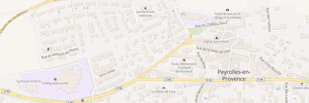 Plan du 9 Rue des Ecoles à Peyrolles-en-Provence