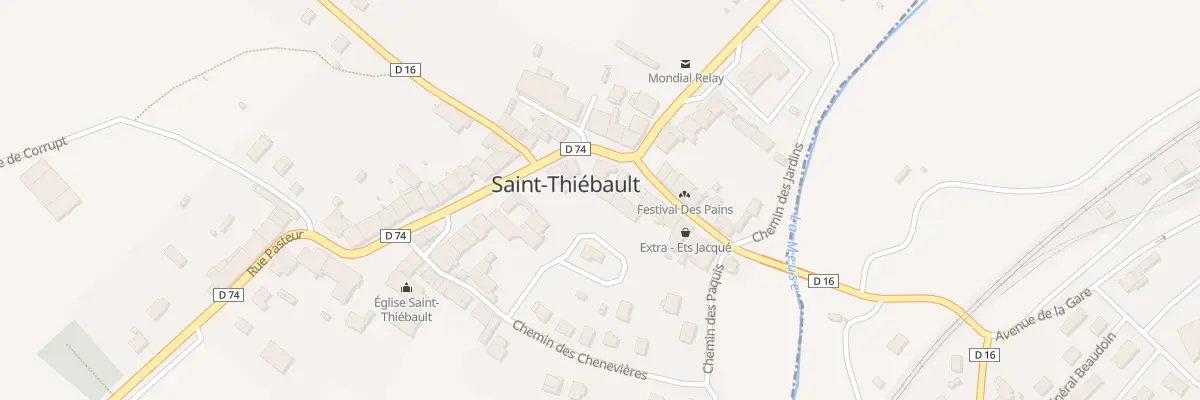 Plan du 28 Rue Jean Jaures à Saint-Thiébault