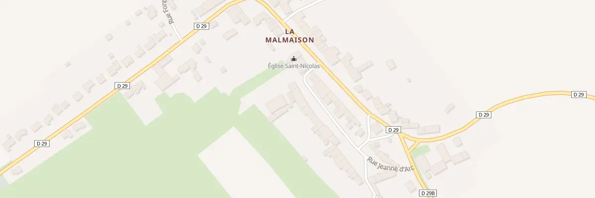 Plan du 1 Rue Jeanne d’Arc à Allondrelle-la-Malmaison