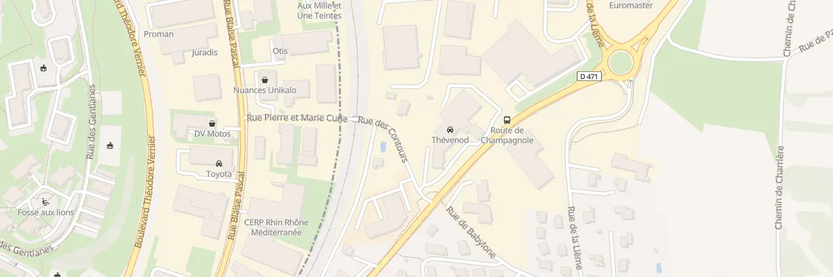 Plan du 19 Rue des Contours à Perrigny