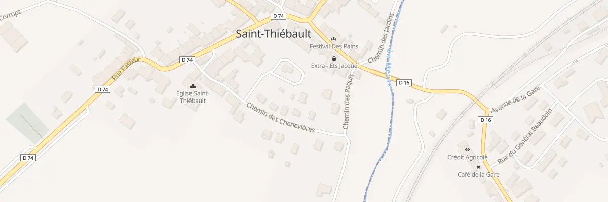 Plan du 9 Cr Dit des Chenevieres à Saint-Thiébault