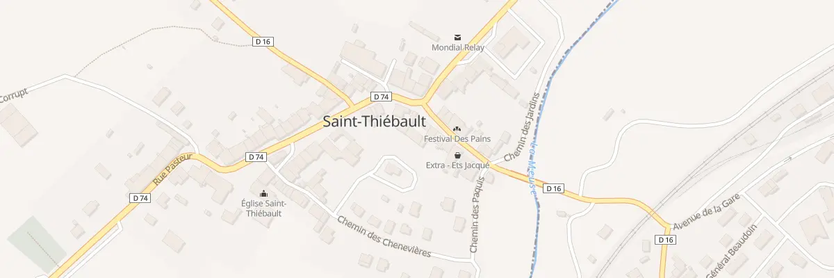 Plan du 2 Rue Paul Doumer à Saint-Thiébault