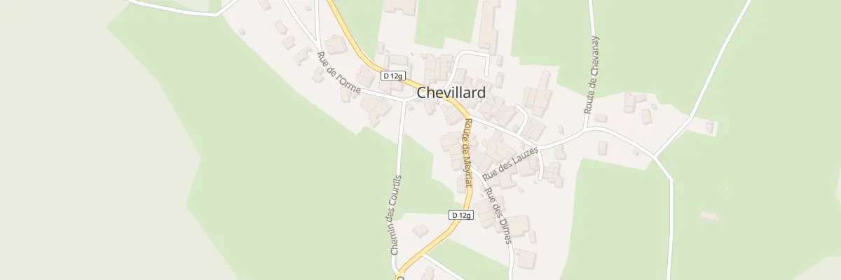 Plan du 30 Rte de Meyriat à Chevillard