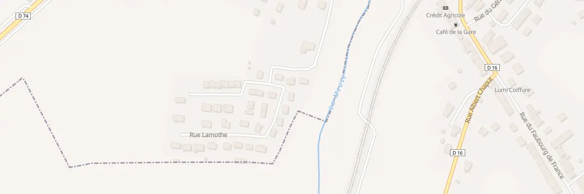 Plan du 7 Rue Lamothe à Saint-Thiébault