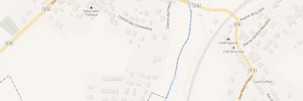 Plan du 12 Cr Dit des Chenevieres à Saint-Thiébault