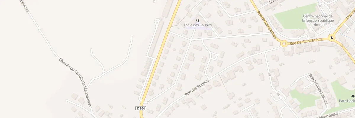 Plan du 6 All des Acacias à Commercy