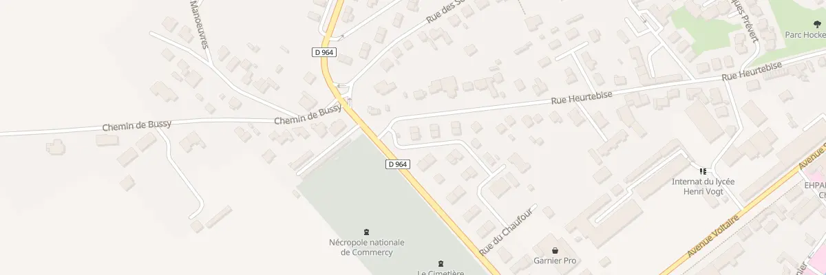Plan du 22 Rue du Chaufour à Commercy