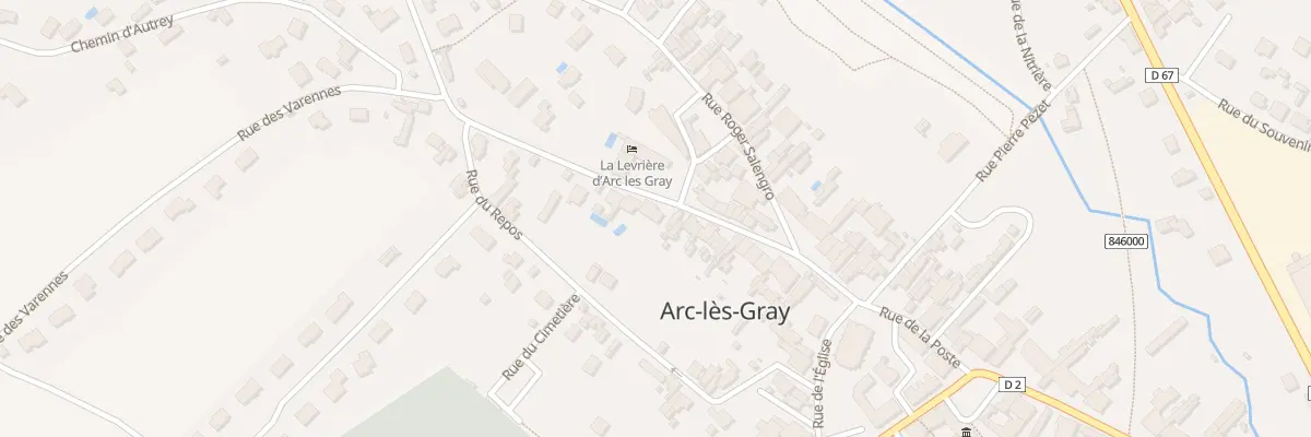 Plan du 23 Rue de la Gendarmerie à Arc-lès-Gray