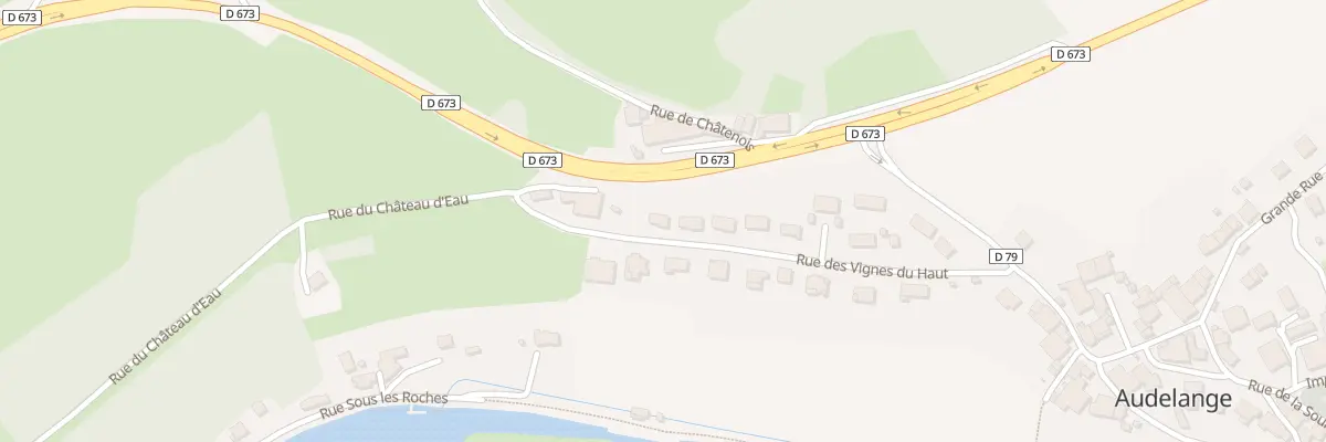 Plan du 18 Vignes du Haut à Audelange