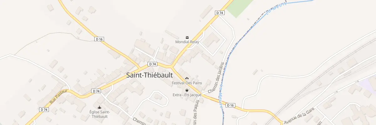 Plan du 2 Rue Carnot à Saint-Thiébault