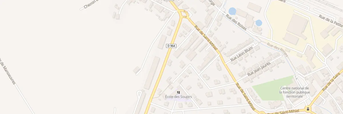 Plan du 1 Av des Forges à Commercy
