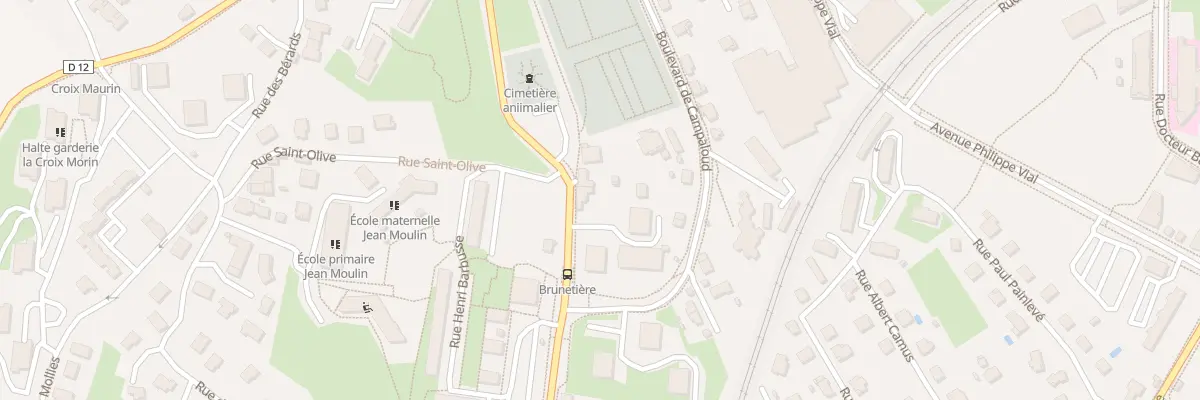 Plan du 33 Rue de la Brunetière à Voiron