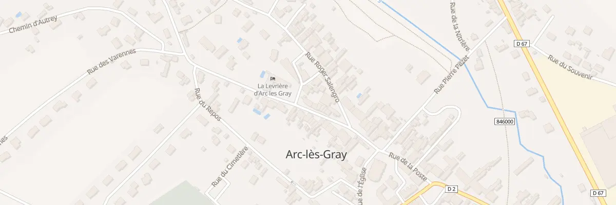 Plan du 10 Rue de la Gendarmerie à Arc-lès-Gray