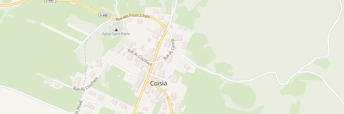 Plan du 4 Rue du Centre à Thoirette-Coisia