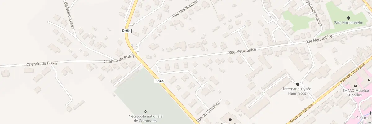 Plan du 45 Rue Heurtebise à Commercy