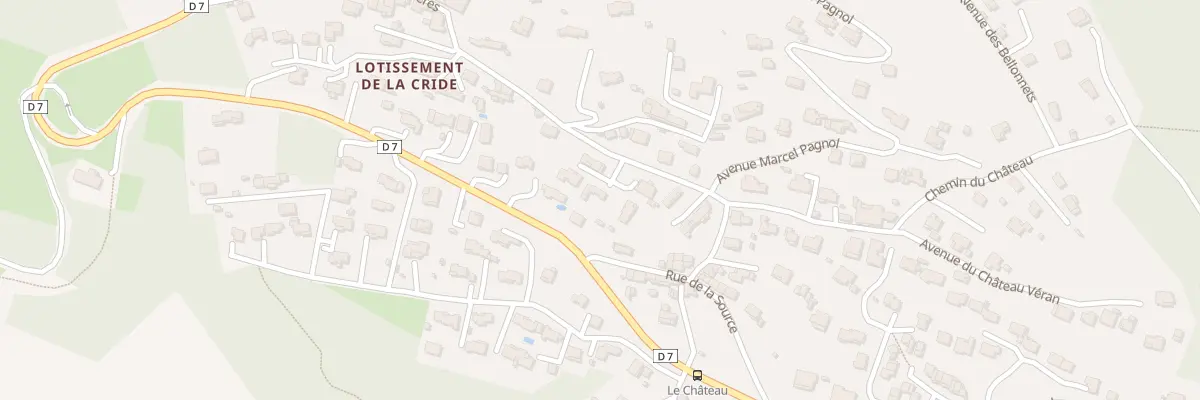 Plan du 5728 Les Pegoulieres à Peypin