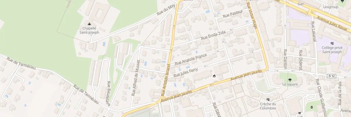 Plan du 17 Rue Aristide Briand à Voiron