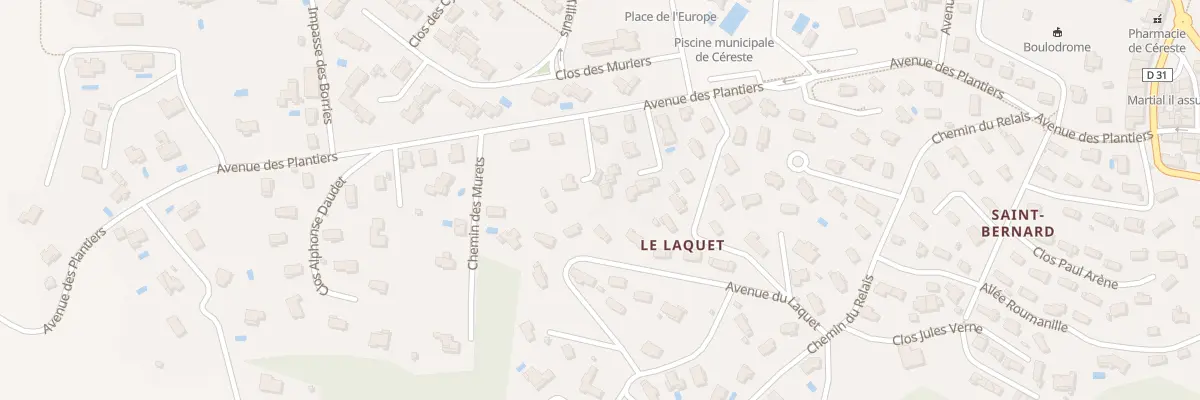 Plan du 7032 Le Laquet à Céreste-en-Luberon