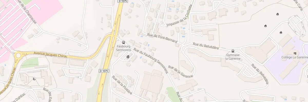 Plan du 64B Rue Faubourg Sermorens à Voiron