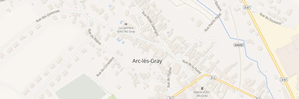 Plan du 5 Rue de la Gendarmerie à Arc-lès-Gray