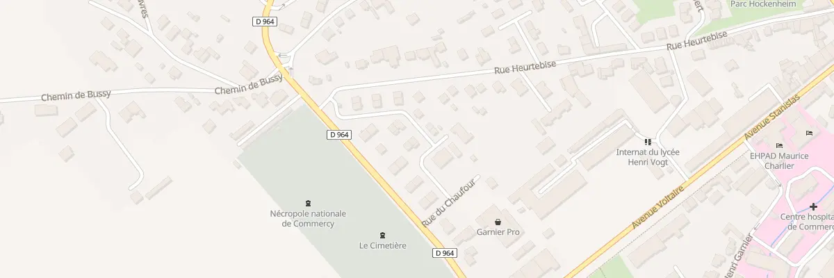Plan du 9 Rue du Chaufour à Commercy