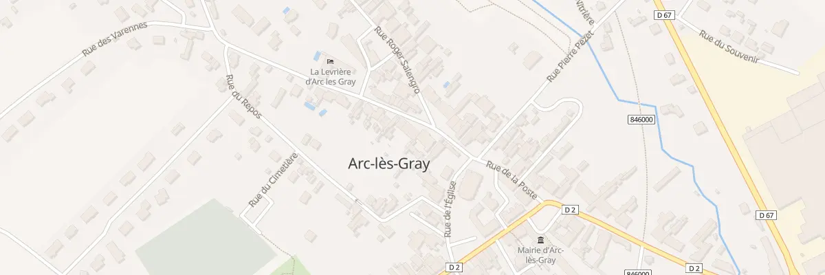 Plan du 1 Rue de la Gendarmerie à Arc-lès-Gray