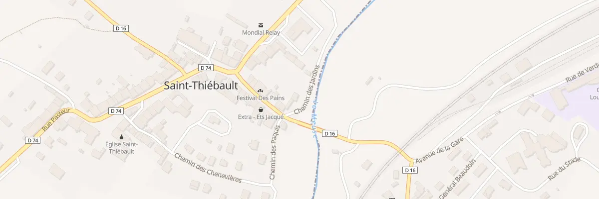 Plan du 11 Rue Paul Doumer à Saint-Thiébault