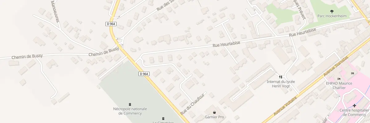 Plan du 43 Rue Heurtebise à Commercy