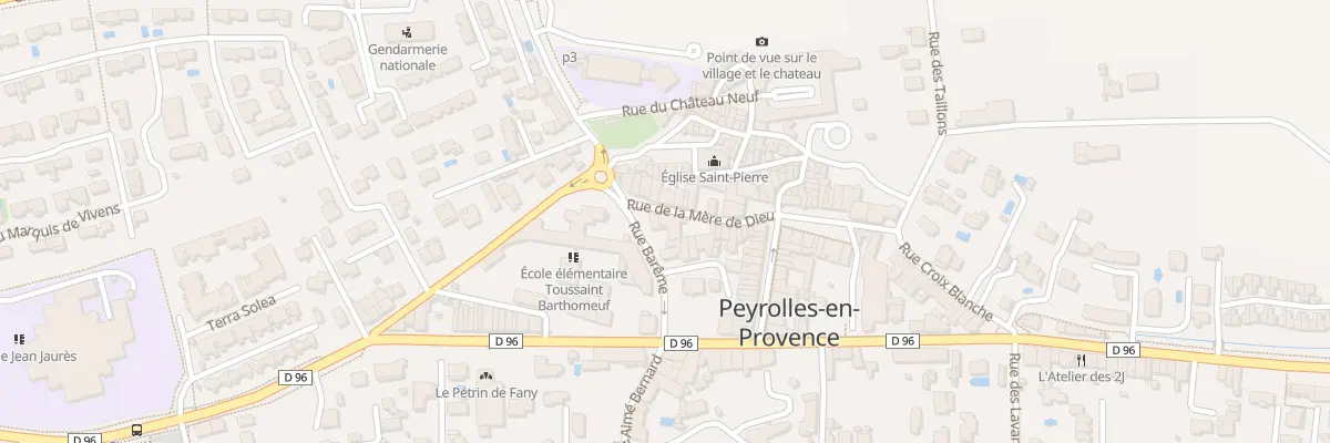 Plan du 2B Rue Mère de Dieu à Peyrolles-en-Provence
