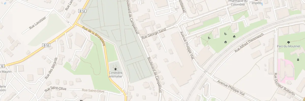 Plan du 25 Bd de Campaloud à Voiron