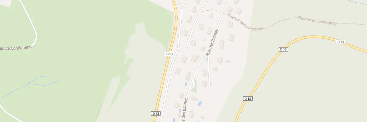 Plan du 4 Rue des Balmes à Samognat