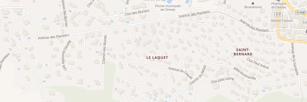 Plan du 68 Av Camille St Saens à Céreste-en-Luberon
