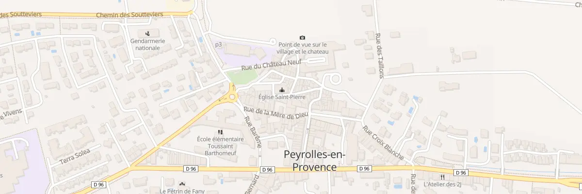 Plan du 15A Rue de l’Eglise à Peyrolles-en-Provence