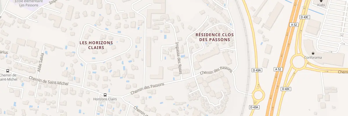 Plan du 55 Imp des Roses à Aubagne
