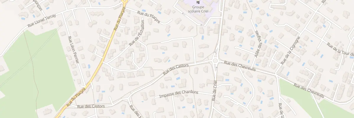 Plan du 8 Rue des Castors à Voiron