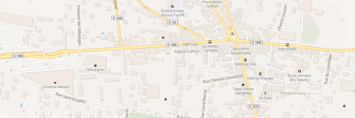 Plan du 35 Rue de la République aux Abrets en Dauphiné