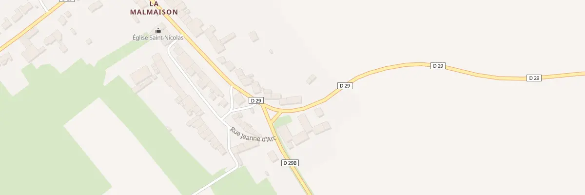 Plan de La Malmaison à Allondrelle-la-Malmaison