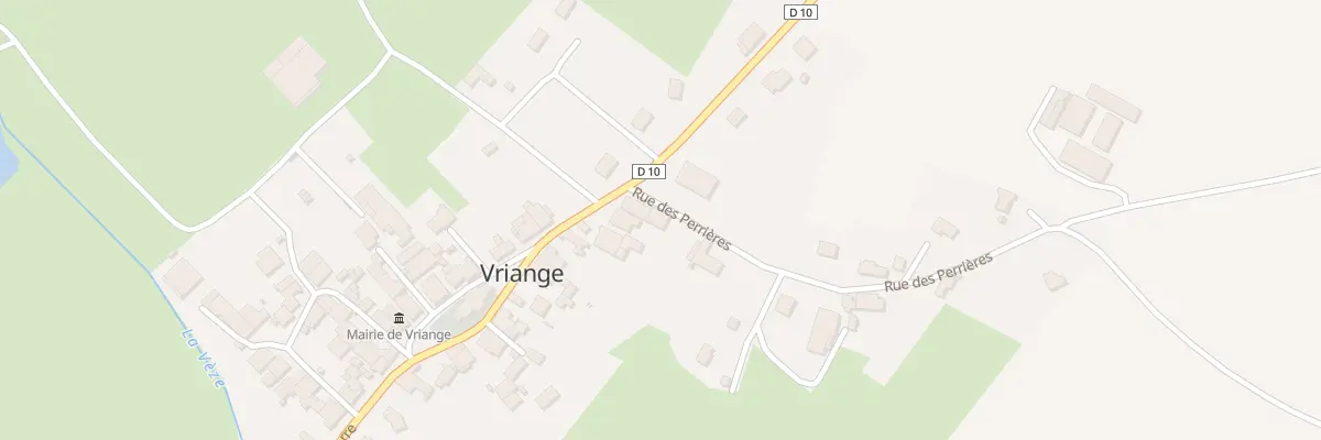 Plan du 2 Rue des Perrières à Vriange