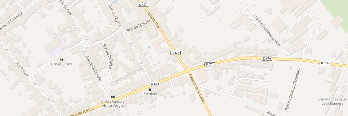 Plan du 3 Gr Grand’Rue à Liffol-le-Grand
