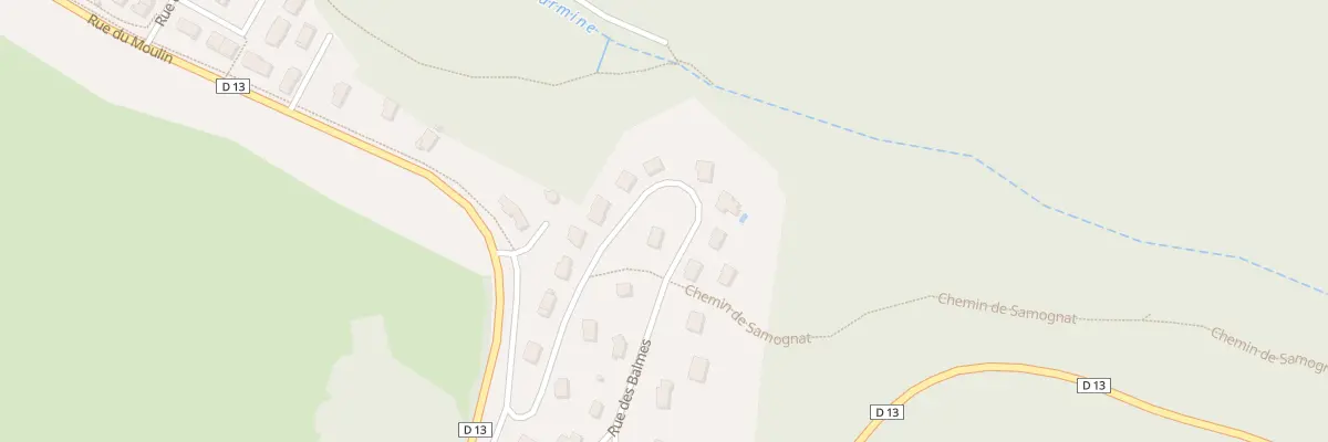 Plan du 10 Rue des Balmes à Samognat