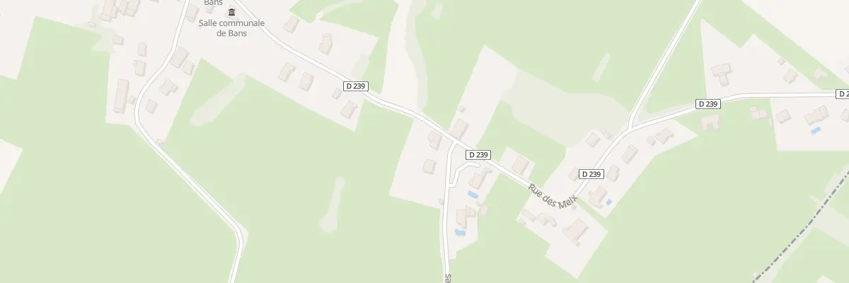 Plan du 2 Aux Agrilles à Bans