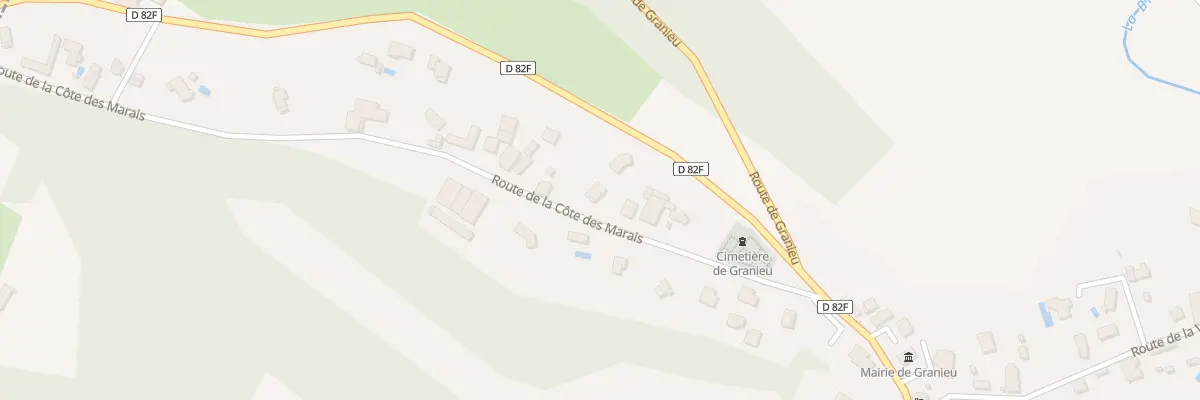 Plan du 196 Rte de la Côte des Marais à Granieu