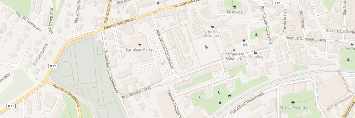 Plan du 9999 Rue Général Rambeaud à Voiron