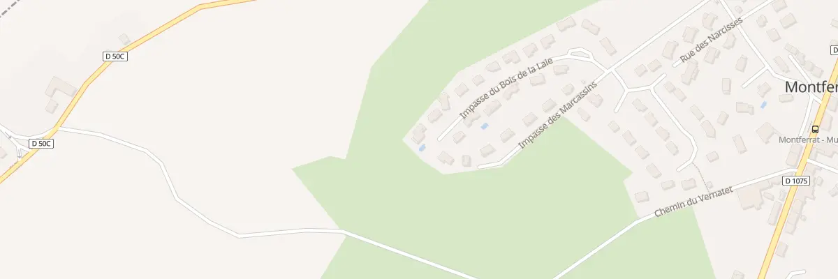 Plan du 246 Imp du Bois de la Laie à Montferrat